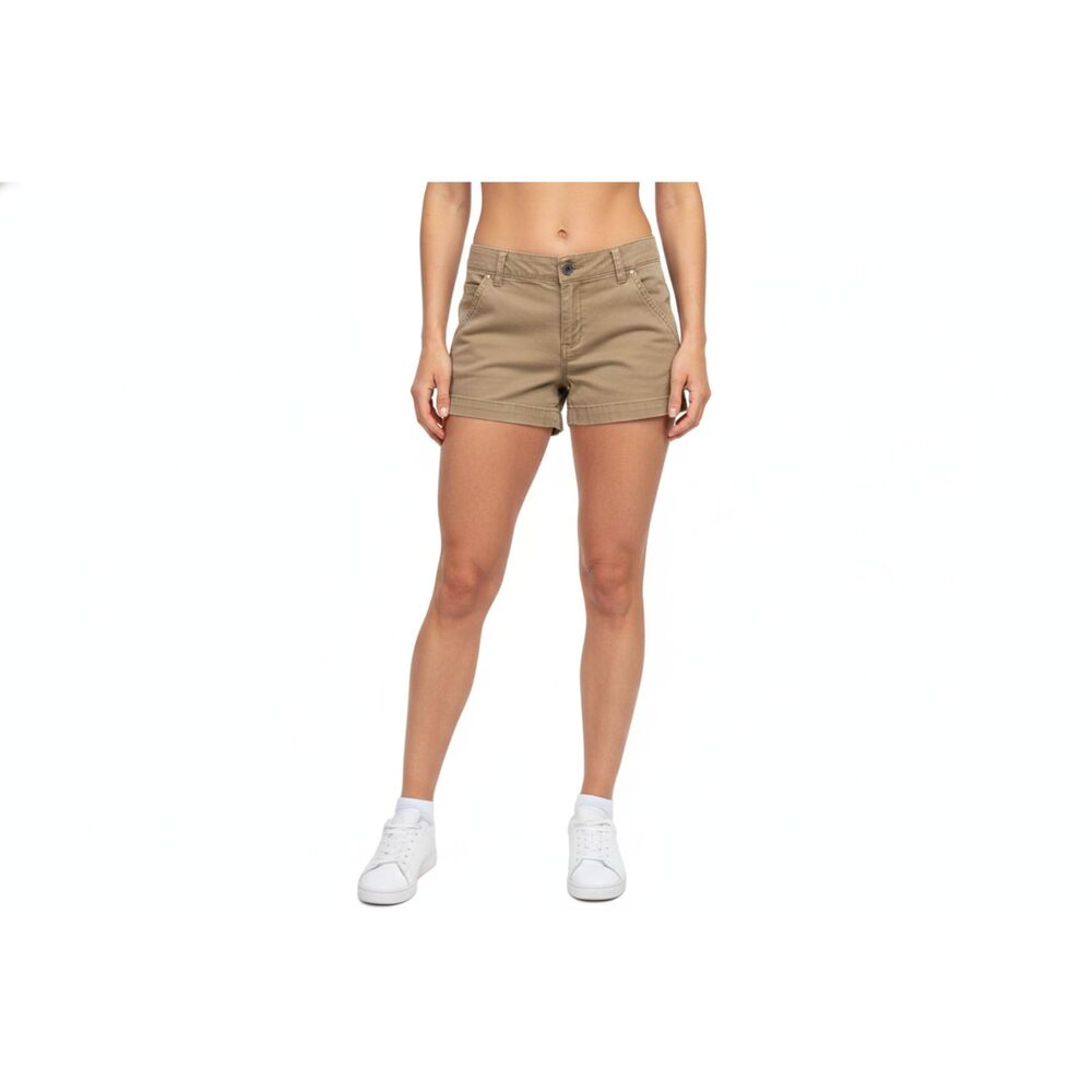 J.Crew Women’s Cotton Chino Broken In Khaki Tan Shorts Summer Classic Sz 8